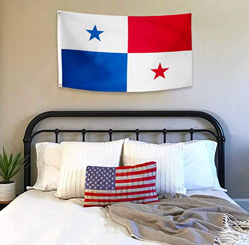 DANF Panama Flag 3x5 Feet Panamanian National Flags Polyester with Brass Grommets 3 X 5 Ft