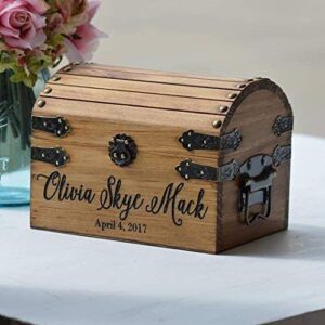 New Baby Gift Box Infant Keepsake Box Small Memory Trunk Boho Shower Gift for Mom Ideas Custom Engraved Treasure Chest for Newborn