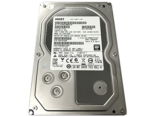 HGST Ultrastar 3TB 64MB Cache 7200RPM SATA III 6.0Gb/s 3.5in (Heaty-Duty, 24/7) Internal Hard Drive for CCTV DVR, NAS, PC/MAC (Renewed)