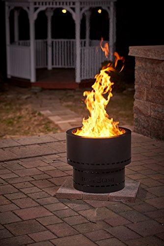 Flame Genie FG-19 Portable Smoke-Free Inferno Wood Pellet Fire Pit, USA Made, 19" Diameter, Black