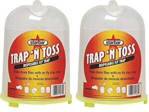farnam (2 pack) starbar 14624 trap n toss disposable fly traps