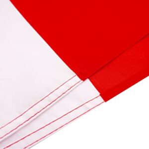 DANF Canada Flag 3x5 Ft Thick Polyester, Fade Resistant, Brass Grommets, Canvas Header,Double Sided Canadian National Flags 3 x 5 Feet