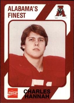 Charley Hannah football card (Alabama Crimson Tide) 1989 Collegiate Collection Coca Cola #133