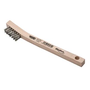 lincoln electric k3179-1 stainless steel wire brush, 3 x 7 row, 12 pack