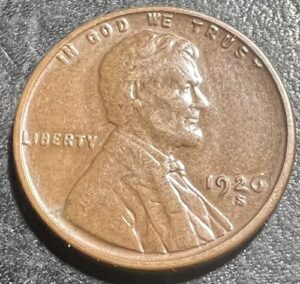 1926 s lincoln wheat penny cent condition fine