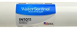 WaterSentinel WS-IN1011-1 10 Inch Inline GAC Water Filter, 1/4 INCH FNPT