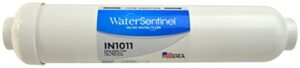 watersentinel ws-in1011-1 10 inch inline gac water filter, 1/4 inch fnpt