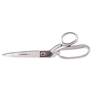 klein tools g210lrk scissors, bent trimmer with large ring, knife edge, 11-inch