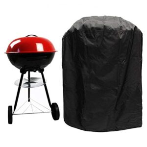 keersi bbq grill cover waterproof dustproof barbecue oven protection cover for round gas charcoal electric barbecue outdoor garden patio barbecue accessory with storage bag