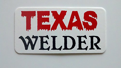 3 - Texas Welder 2 Hard Hat/Helmet Stickers 1" x 2"