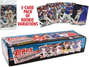 2017 topps baseball complete retail factory set (705 cards) with 2 aaron judge rookies