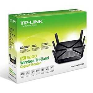 TP-Link AC3200 Wireless Wi-Fi Tri-Band Gigabit Router (Archer C3200) (Renewed)