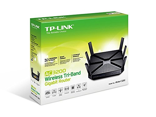 TP-Link AC3200 Wireless Wi-Fi Tri-Band Gigabit Router (Archer C3200) (Renewed)