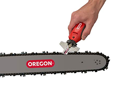 Oregon 575214 12V Sure Sharp Handheld Electric Chainsaw Grinder/Sharpener, 2-in-1 Saw Chain Sharpening & Maintenance Tool, 16′ Cable