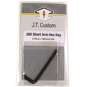 JT Custom .050 Short Arm Hex Key L-Wrench 2 Pack (.050)