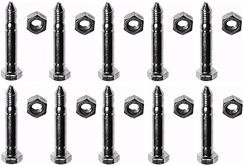 The ROP Shop (10) Shear PINS & Bolts for John Deere 828D 924DE 1032D Snowthrower Snowblowers