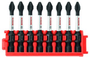 bosch ccsph2208 8-pack 2 in. impact tough phillips p2 power bits with clip for custom case system