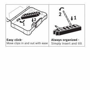 BOSCH SDMS44 44-Piece Assorted Impact Tough Screwdriving Custom Case System Set for Screwdriving Applications