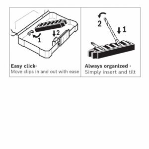 BOSCH SDMS48 48-Piece Assorted Impact Tough Screwdriving Custom Case System Set for Screwdriving Applications