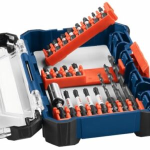 BOSCH SDMS48 48-Piece Assorted Impact Tough Screwdriving Custom Case System Set for Screwdriving Applications