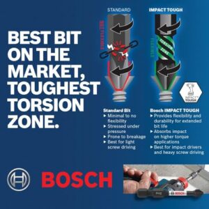 BOSCH SDMS48 48-Piece Assorted Impact Tough Screwdriving Custom Case System Set for Screwdriving Applications