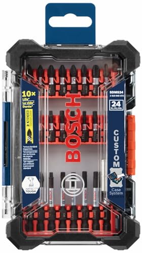 BOSCH SDMS48 48-Piece Assorted Impact Tough Screwdriving Custom Case System Set for Screwdriving Applications