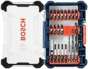 bosch ddms40 40-piece assorted impact tough drill drive custom case system set for drilling and driving applications