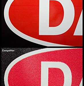 Danger: Gasoline No Smoking No Open Flames, 7" high x 10" Wide, Black/Red on White, Self Adhesive Vinyl Sticker, Indoor and Outdoor Use, Rust Free, UV Protected, Waterproof