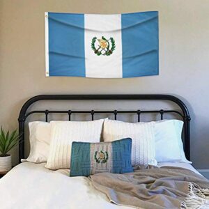 DANF Guatemala Flag 3x5 Ft - 100D Thicker Polyester - Guatemalan National Flags Double Stitched Quality 3 X 5 Feet with Brass Grommets Indoor & Outdoor Use