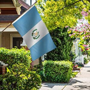 DANF Guatemala Flag 3x5 Ft - 100D Thicker Polyester - Guatemalan National Flags Double Stitched Quality 3 X 5 Feet with Brass Grommets Indoor & Outdoor Use
