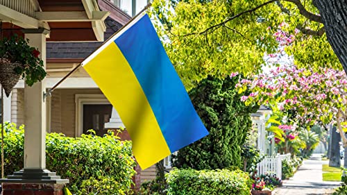 DANF Ukraine Flag 3ftx5ft Ukrainian National Flags Polyester with Brass Grommets 3x5 Foot Flag