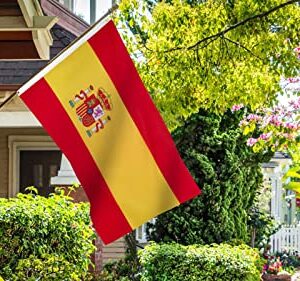 DANF Spain Flag 3ftx5ft Spainish National Flags Polyester with Brass Grommets 3x5 Foot Flag