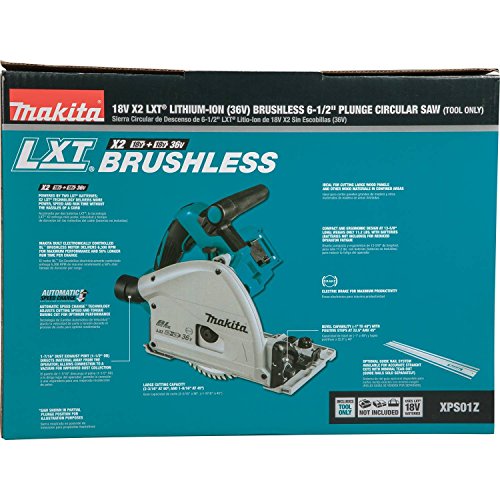 Makita XPS01Z 36V (18V X2) LXT Brushless 6-1/2" Plunge Circular Saw, Tool Only