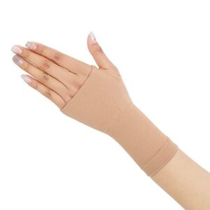 palm hand brace wrist support compression sleeve for carpal tunnel (m, skin)