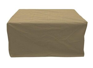 the outdoor greatroom company tan rectangular cover for providence fire pit table