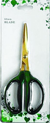 NameBrand Stainless Steel Bonsai Scissor Titanium, 60 mm