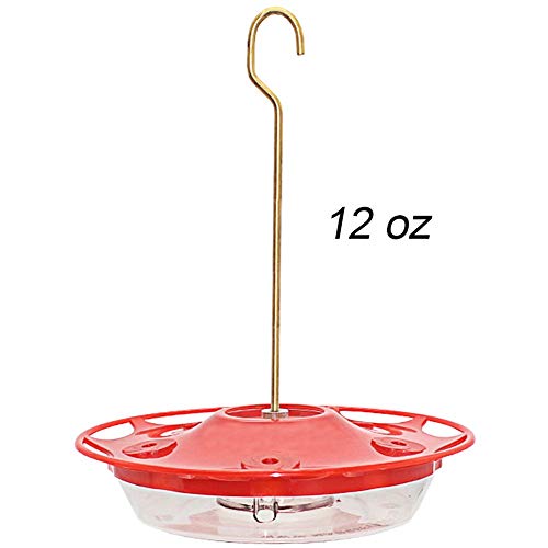 Juegoal 12 oz Hanging Hummingbird Feeder (12 oz)