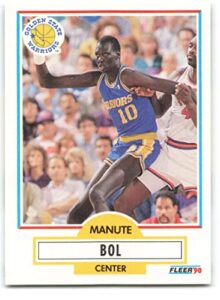 1990-91 fleer #62 manute bol nm-mt golden state warriors officially licensed nba basketball trading card