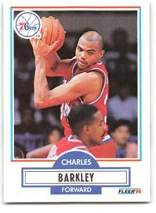 1990-91 fleer #139 charles barkley nm-mt philadelphia 76ers licensed nba basketball trading card