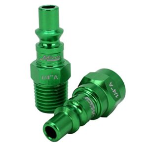 Milton - S-303AKIT ColorFit by Coupler & Plug Kit- (A-Style, Green) - 1/4" NPT, (3-Piece)