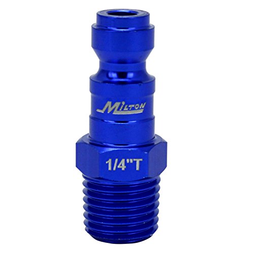 Milton Coupler & Plug Kit - (T-Style, Blue) - 1/4" NPT, (14-Piece) - S-314TKIT