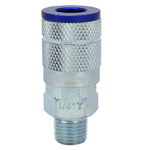 Milton Coupler & Plug Kit - (T-Style, Blue) - 1/4" NPT, (14-Piece) - S-314TKIT