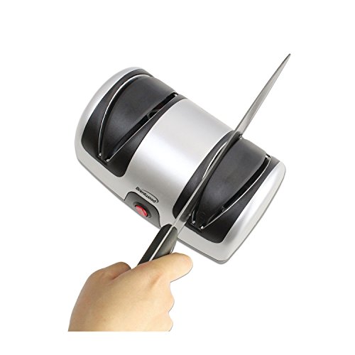 Brentwood TS-1001 2-Stage Electric Knife Sharpener, 9.80in. x 7.20in. x 4.80in.