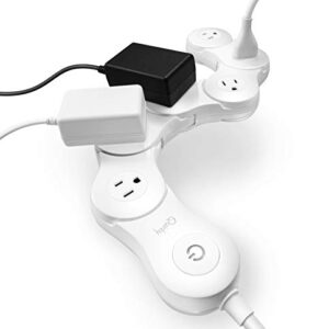 QUIRKY PIVOT POWER 2.0, 6 OUTLET FLEXIBLE SURGE PROTECTOR, WHITE