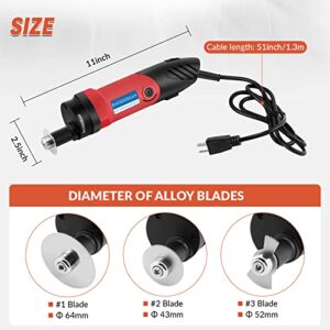 BAOSHISHAN Electric Cast Cutter Plaster Saw Cast Saw for Plaster Bandage with 3 Saw Blades 110V (Red)