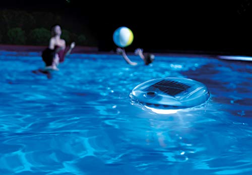 Intex Floating LED Pool Light, Solar Powered with Auto-On at Night