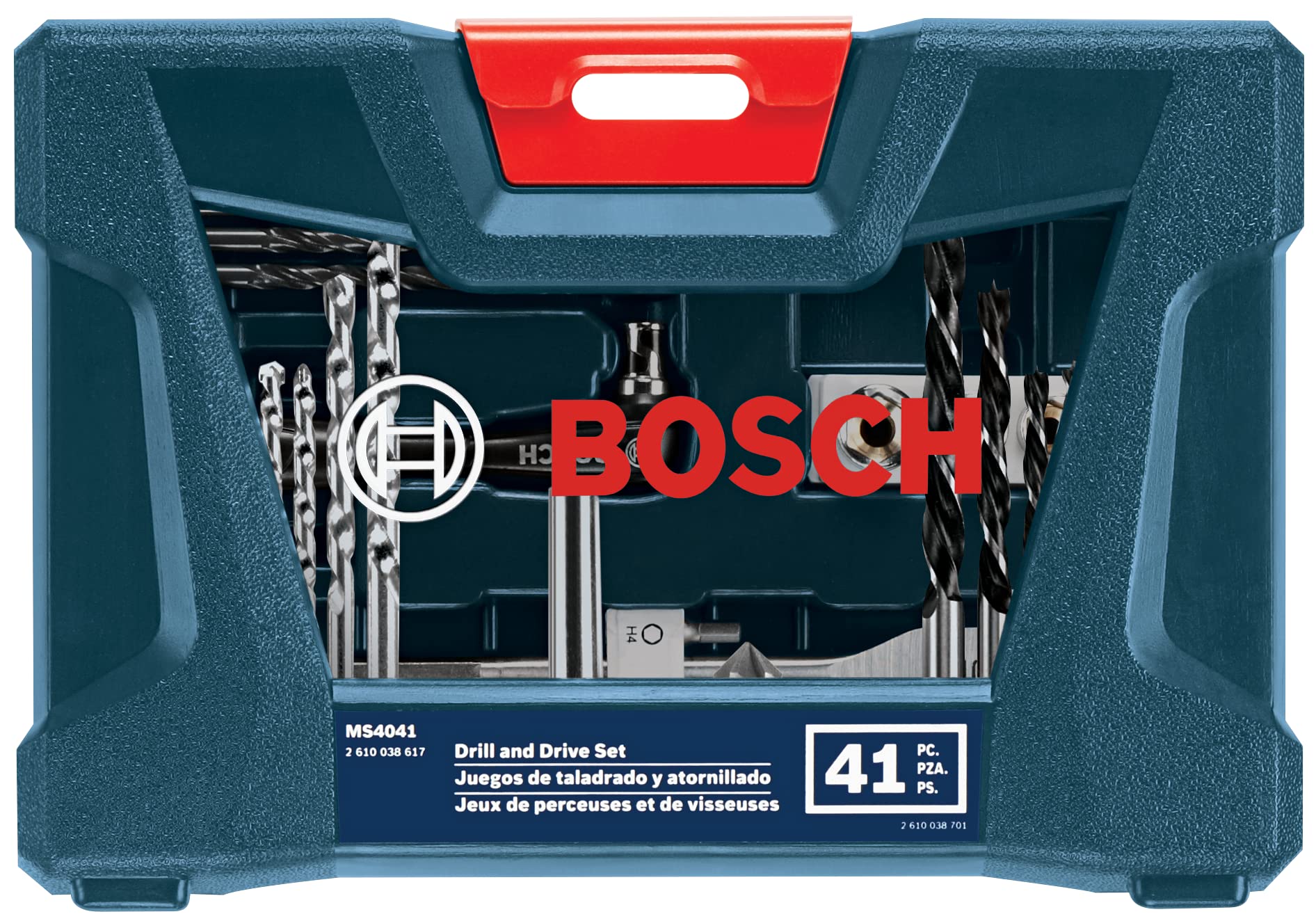 Bosch PS21-2A 12-Volt Max Lithium-Ion 2-Speed Pocket Driver Kit with 2 Batteries, Charger and Case w/ 41 pc drill and drive bit set