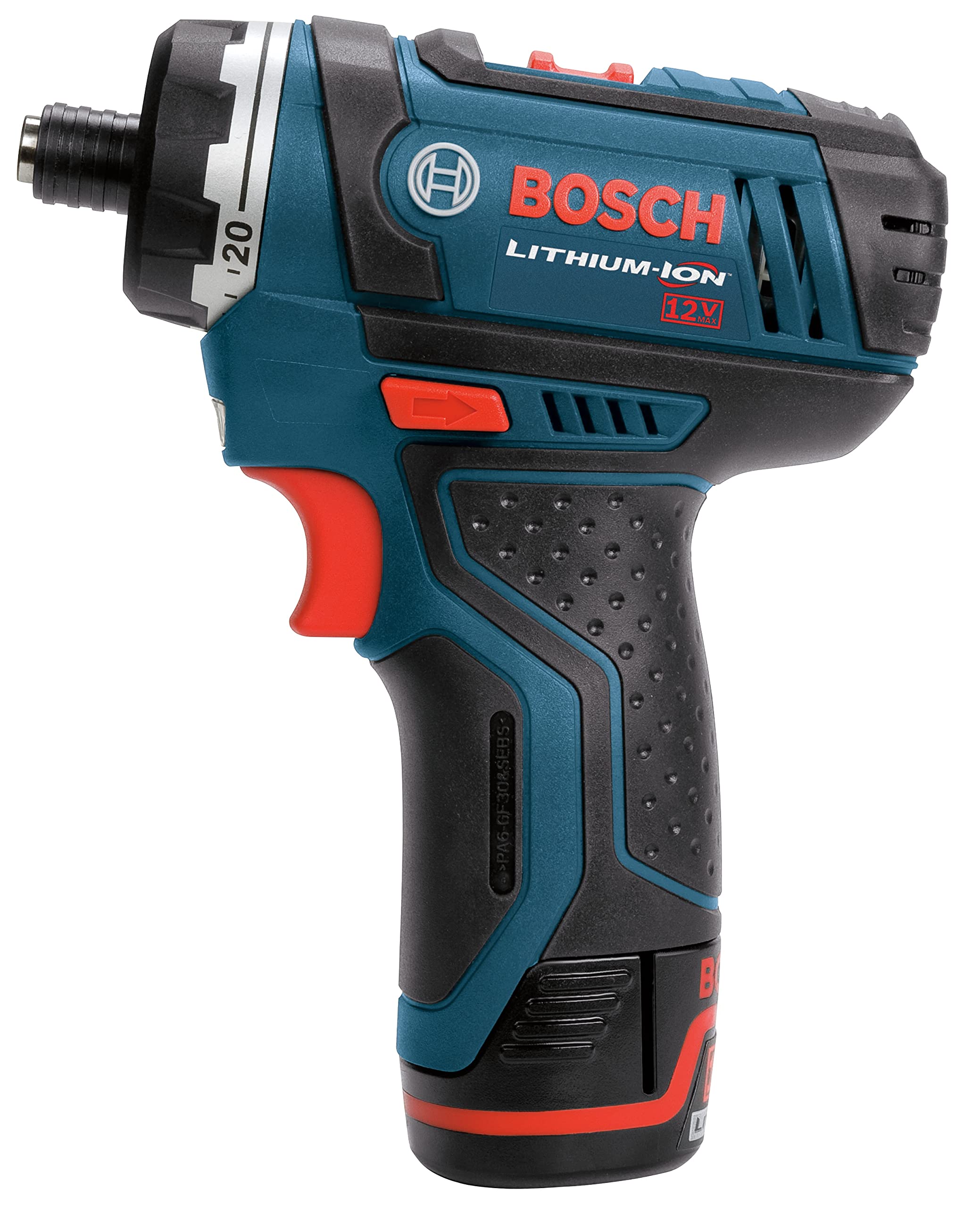 Bosch PS21-2A 12-Volt Max Lithium-Ion 2-Speed Pocket Driver Kit with 2 Batteries, Charger and Case w/ 41 pc drill and drive bit set