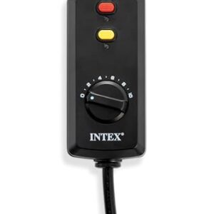INTEX QS1200 Krystal Clear Saltwater Chlorine System for Above Ground Pools: Keeps Water Clear – Removes Bacteria – Reduces Chemical Use – Sleek Control Panel with Buttons – Up to 15000 Gallon Pools