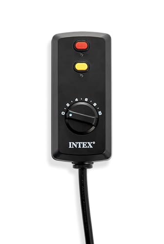 INTEX QS1200 Krystal Clear Saltwater Chlorine System for Above Ground Pools: Keeps Water Clear – Removes Bacteria – Reduces Chemical Use – Sleek Control Panel with Buttons – Up to 15000 Gallon Pools